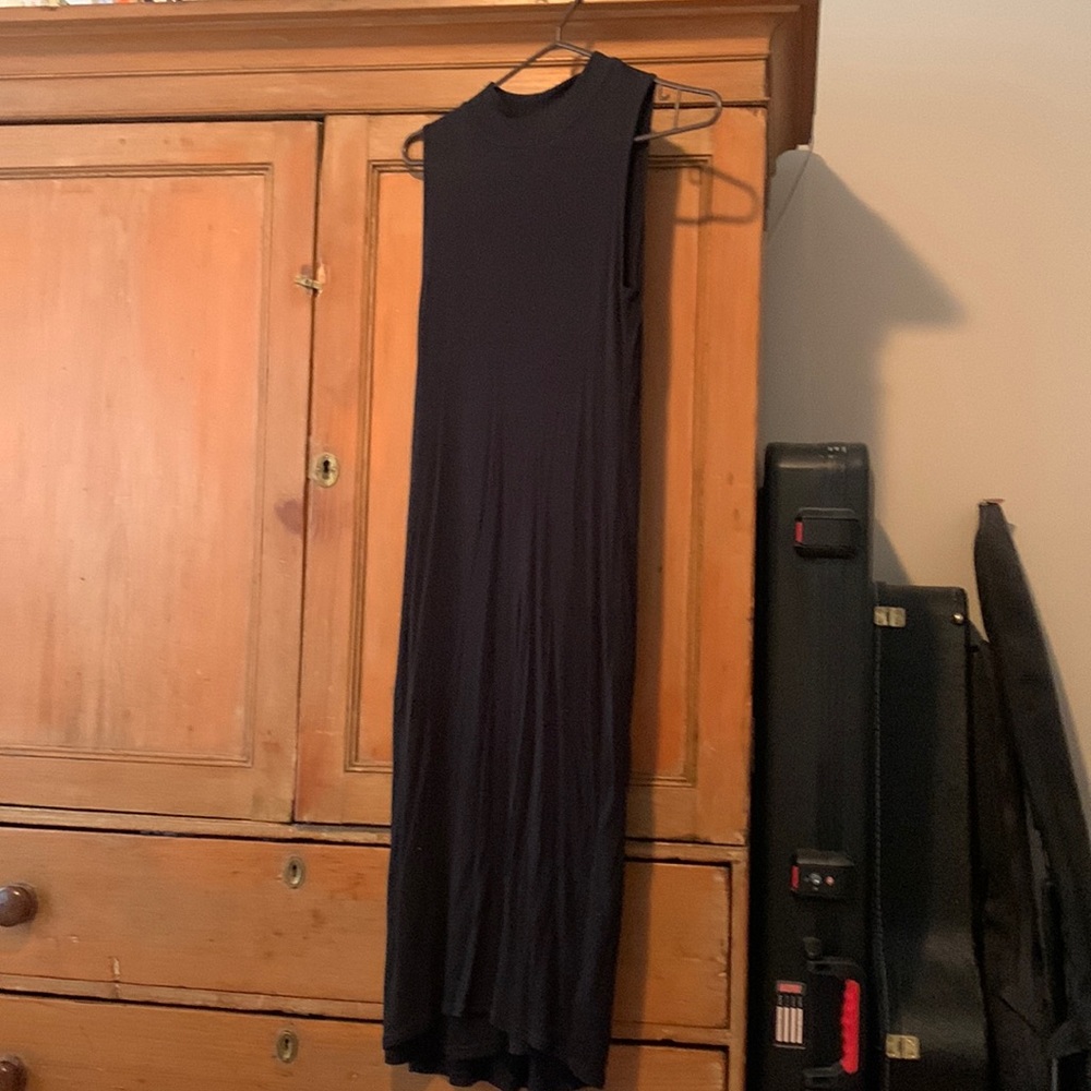 Gap mock neck sleeveless maxi dress